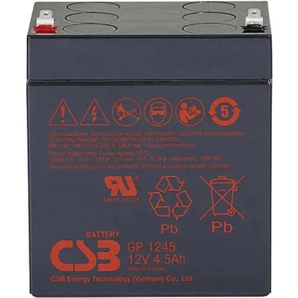 Аккумулятор для ИБП CSB GP1245 12 В 4.5 Ач