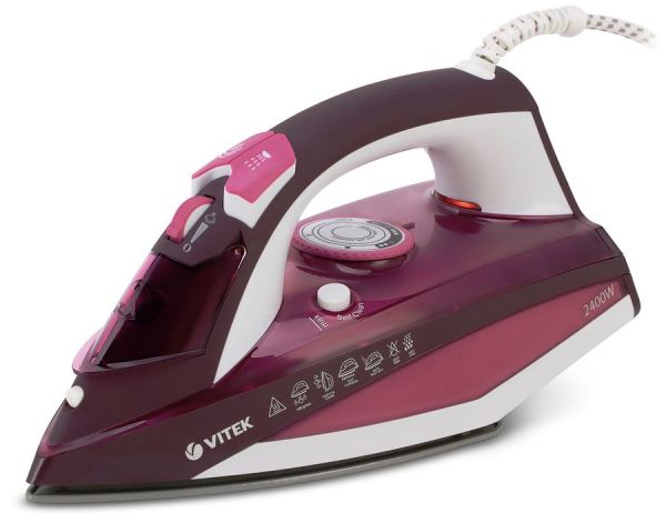 Утюг Vitek VT-1215 2400 Вт розовый